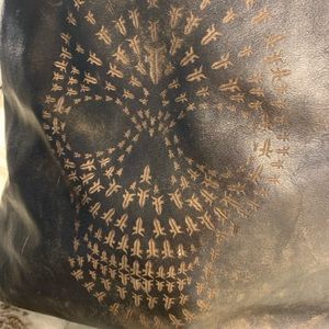 Frye distressed bucket bag